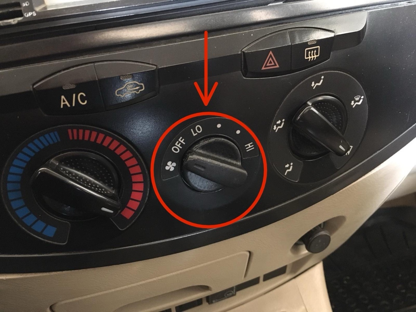 Chery Tiggo 3 Klima Kontrol Düğmesi
