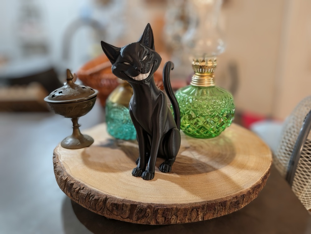 Sinsi Siyam Kedisi Heykeli — Sivri Kulaklı Sırıtan Kedi Figürü (6-25 cm Boyut Seçenekli) görsel 4
