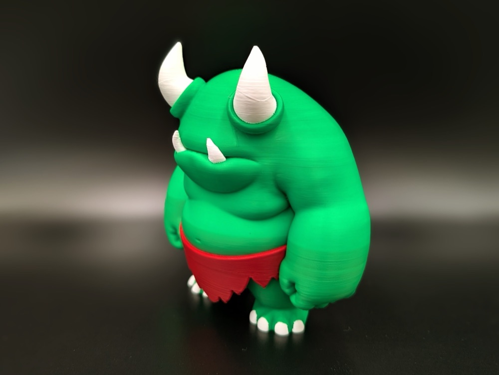 Gözsüz Ogre Fantastik Canavar Figürü — Sade Hatlı İri Yaratık Heykeli (6-25 cm Boyut Seçenekli) görsel 2
