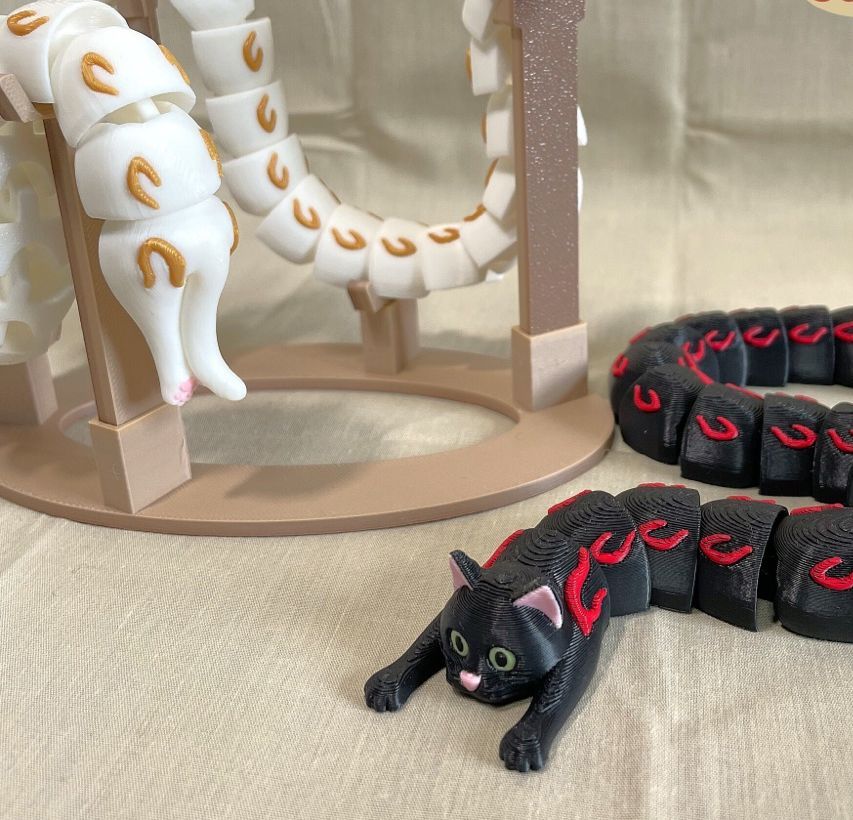 Eklemli Uzun Gövdeli Kadim Kedi (6-25 cm Boyut Seçenekli)