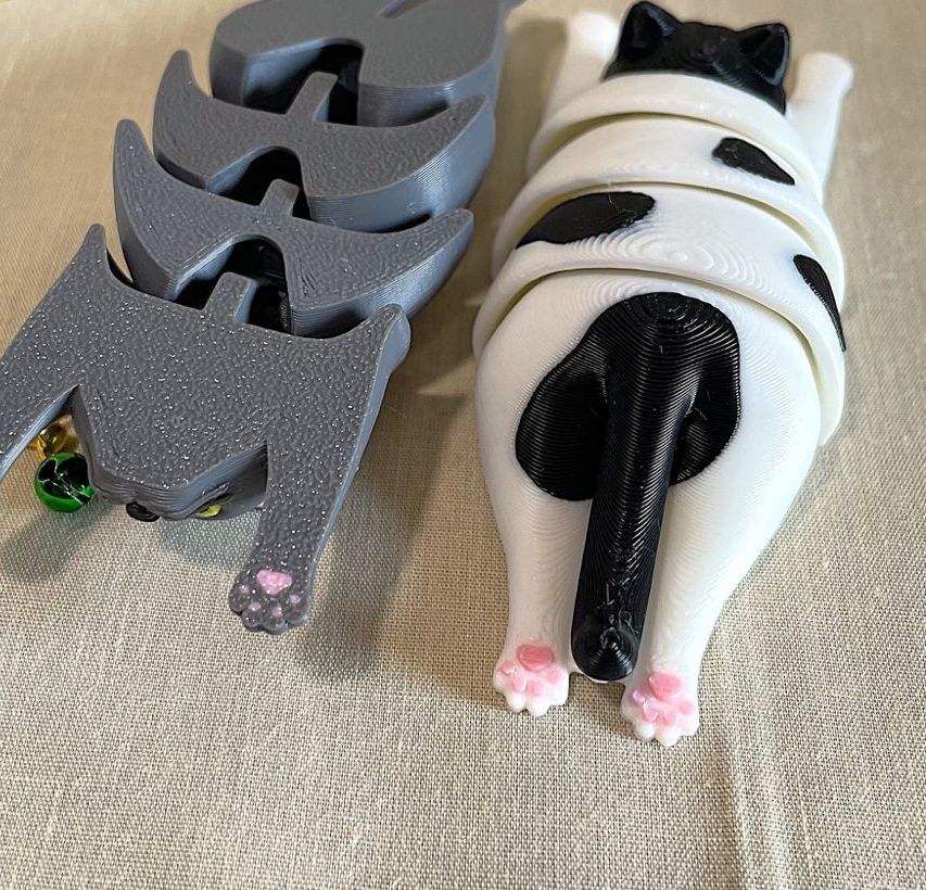 Eklemli Tombul Kedi (6-25 cm Boyut Seçenekli) görsel 2