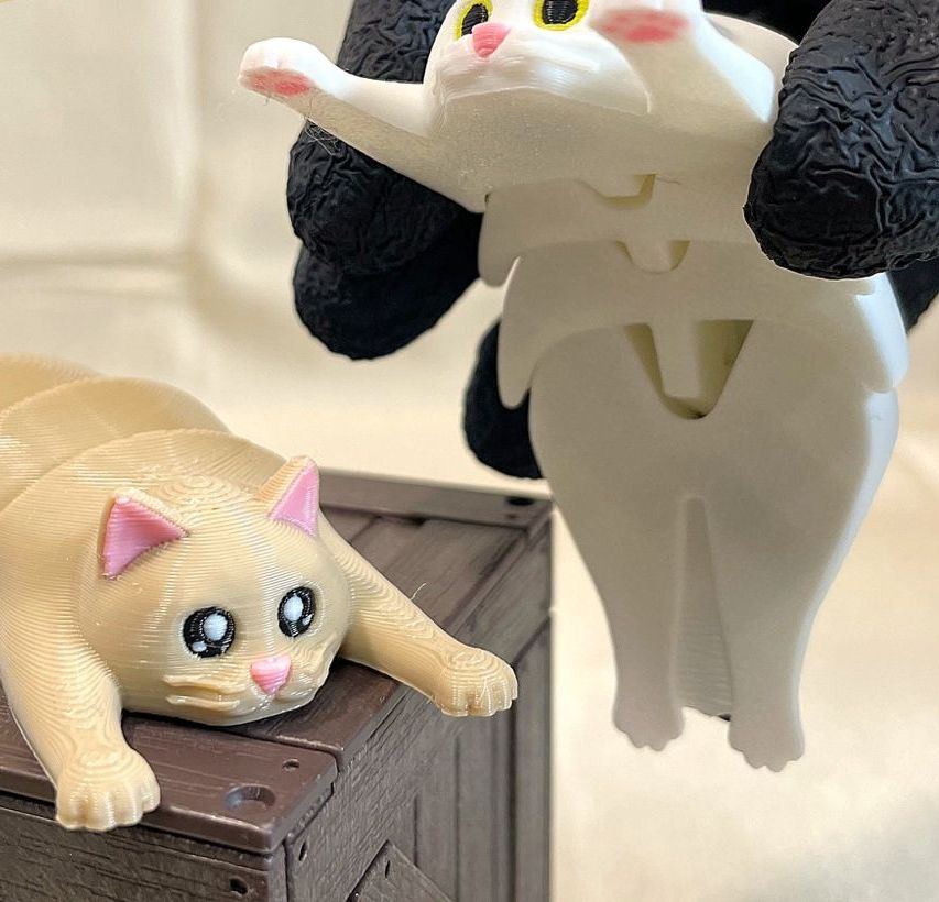 Eklemli Tombul Kedi (6-25 cm Boyut Seçenekli) görsel 3