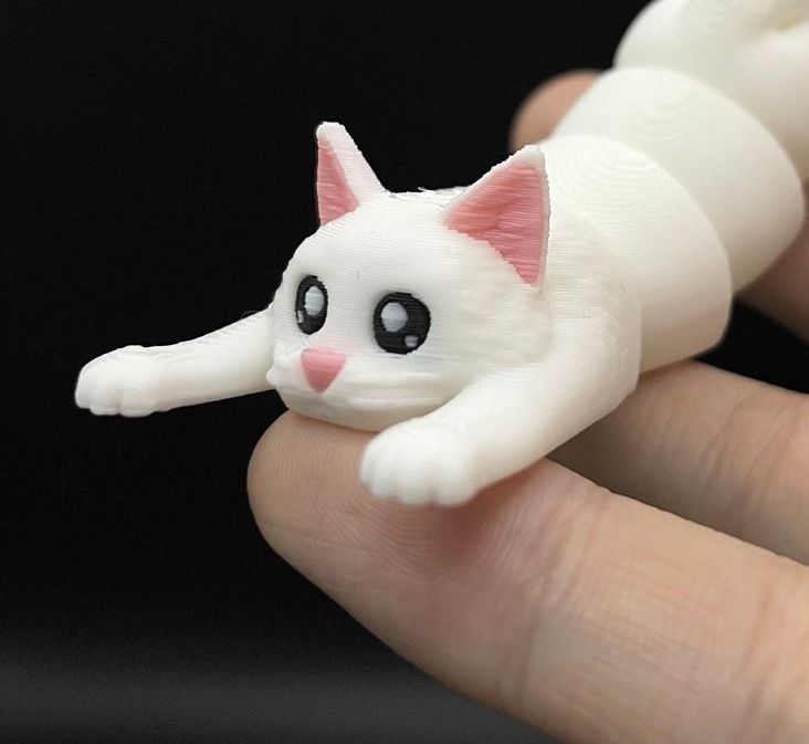 Eklemli Uzun Tüylü Kedi (6-25 cm Boyut Seçenekli) görsel 2