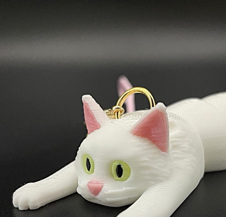 Eklemli Uzun Tüylü Kedi (6-25 cm Boyut Seçenekli) görsel 3