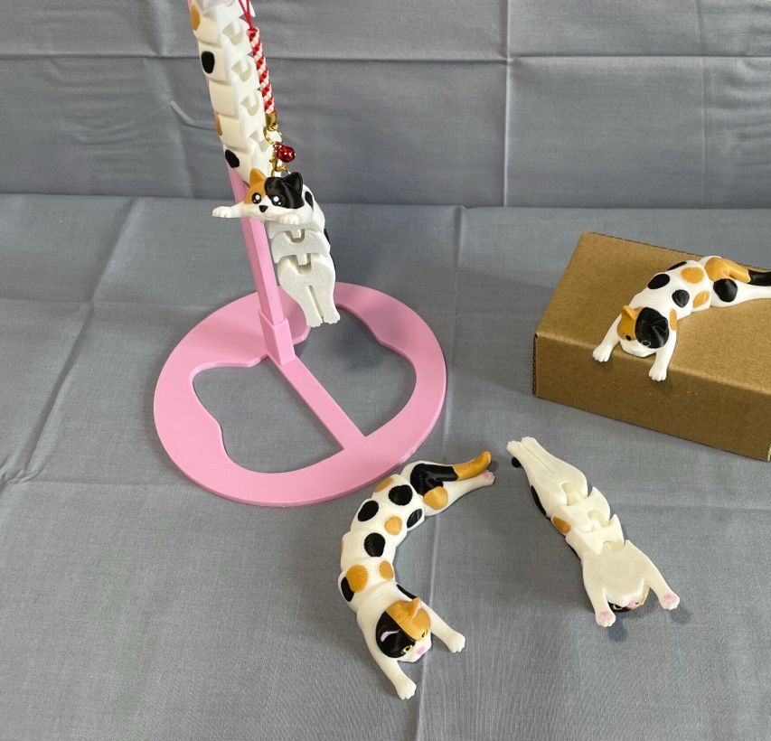 Eklemli Üç Renkli Kedi (6-25 cm Boyut Seçenekli)