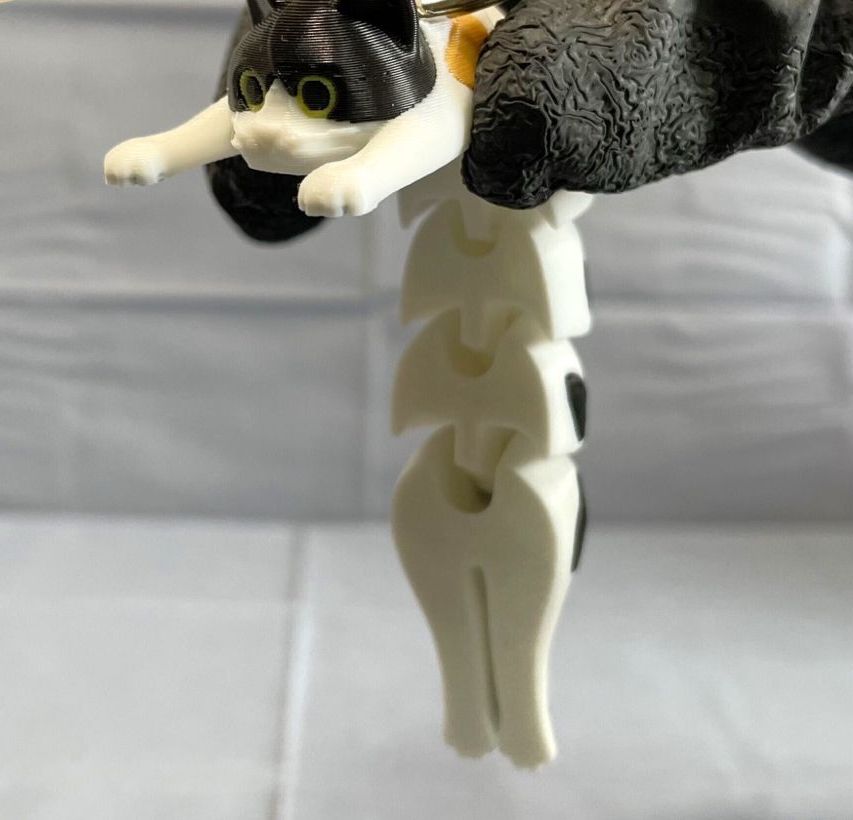 Eklemli Üç Renkli Kedi (6-25 cm Boyut Seçenekli) görsel 2