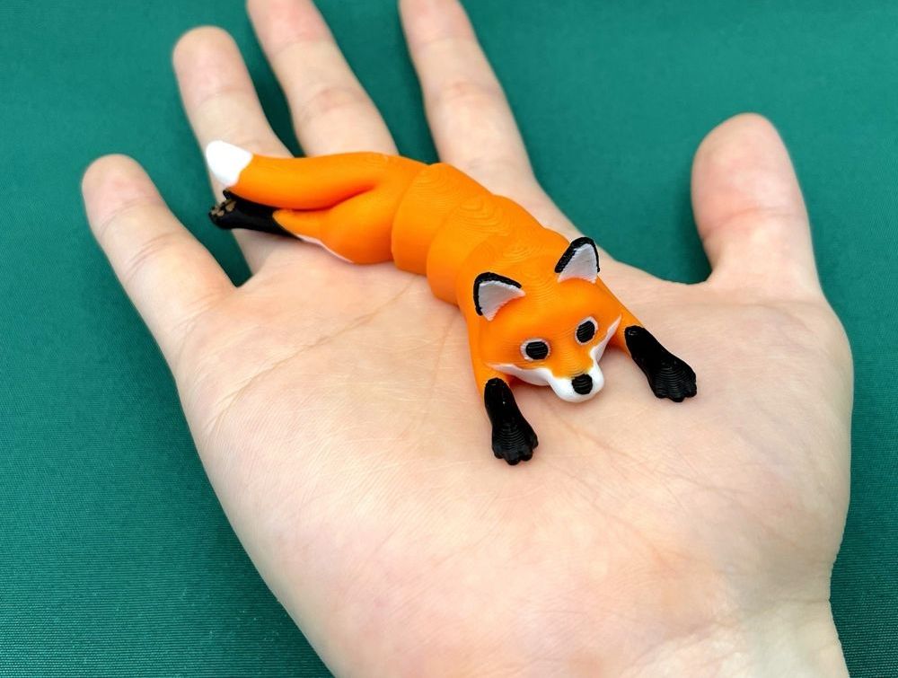Eklemli Tilki Masa Oyuncağı (6-25 cm Boyut Seçenekli) görsel 3