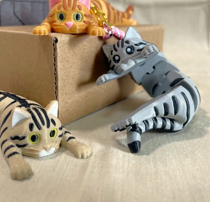 Eklemli Tekir Kedi (6-25 cm Boyut Seçenekli)