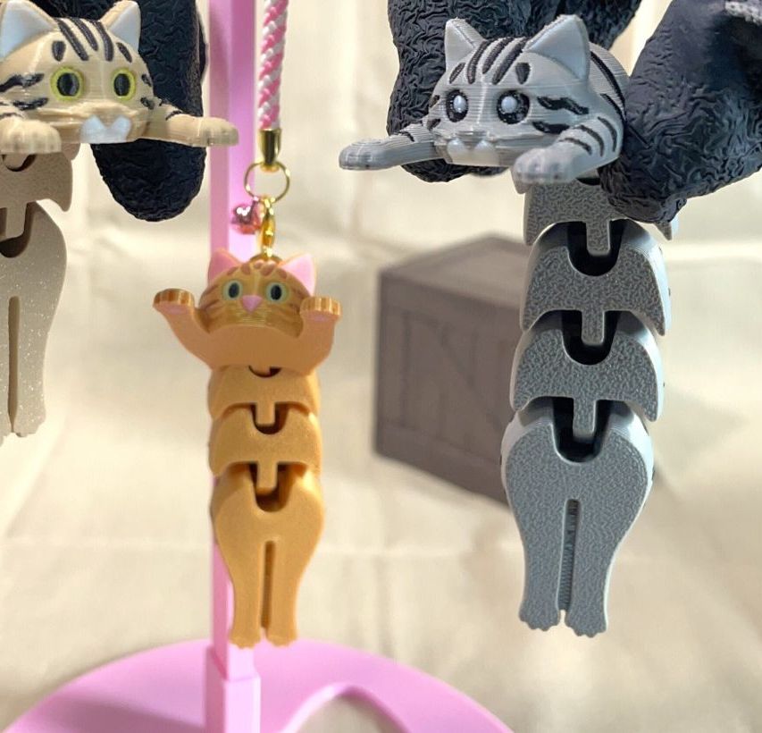 Eklemli Tekir Kedi (6-25 cm Boyut Seçenekli) görsel 2