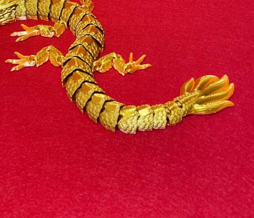 Orta Boy Eklemli Japon Ejderhası (6-25 cm Boyut Seçenekli) görsel 3