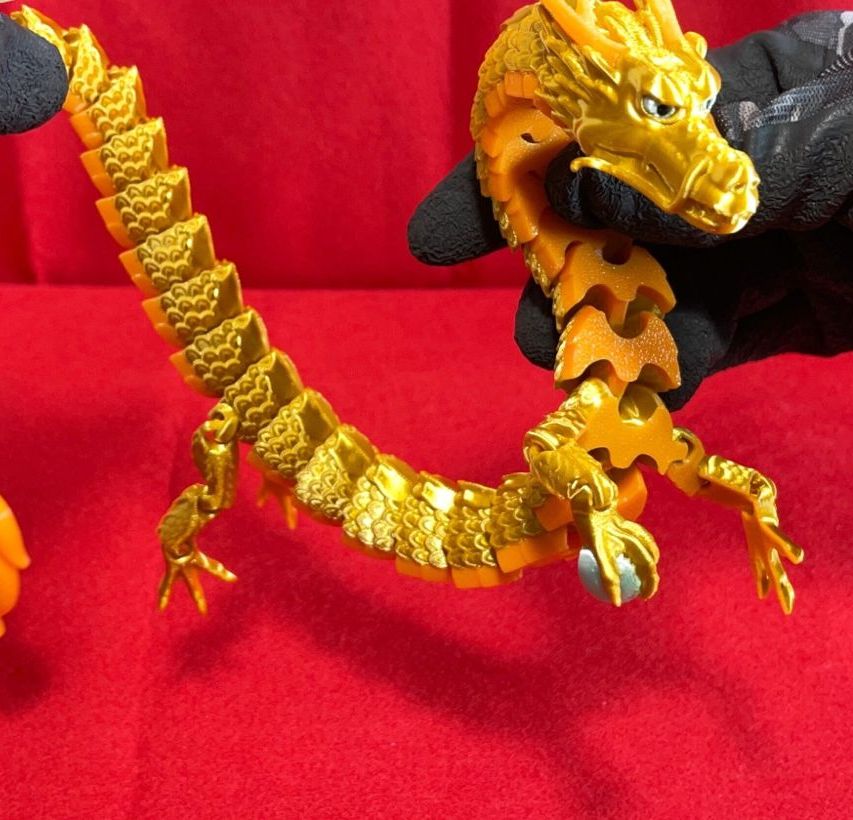 Eklemli Japon Ejderhası (6-25 cm Boyut Seçenekli) görsel 2