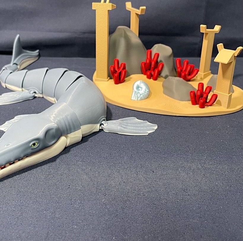 Eklemli Mosasaurus Kombo Seti (6-25 cm Boyut Seçenekli)