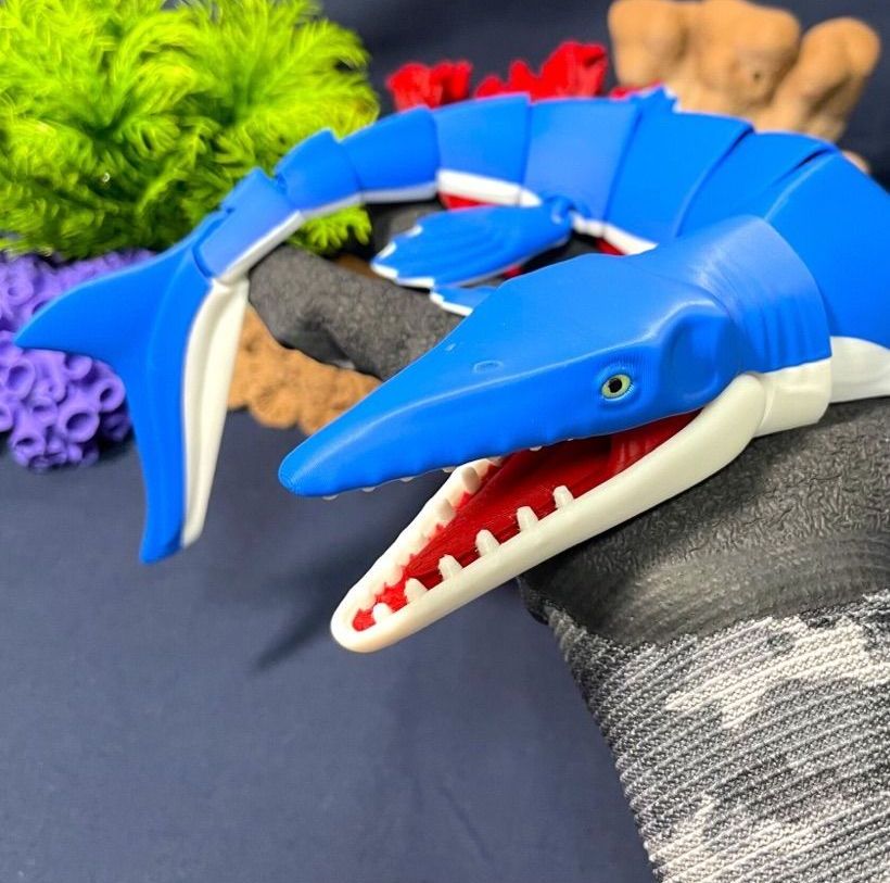 Eklemli Mosasaurus Kombo Seti (6-25 cm Boyut Seçenekli) görsel 2