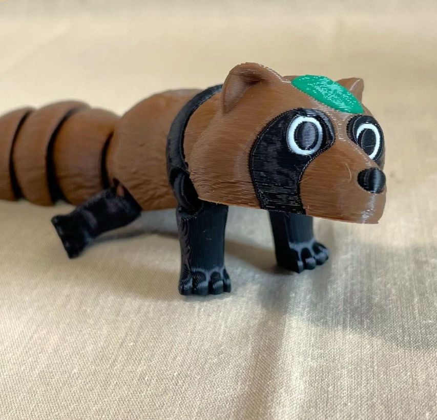 Eklemli Tanuki Rakun Köpeği (6-25 cm Boyut Seçenekli) görsel 2