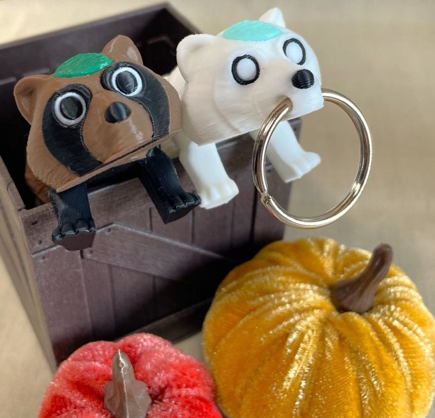 Eklemli Tanuki Rakun Köpeği (6-25 cm Boyut Seçenekli) görsel 3