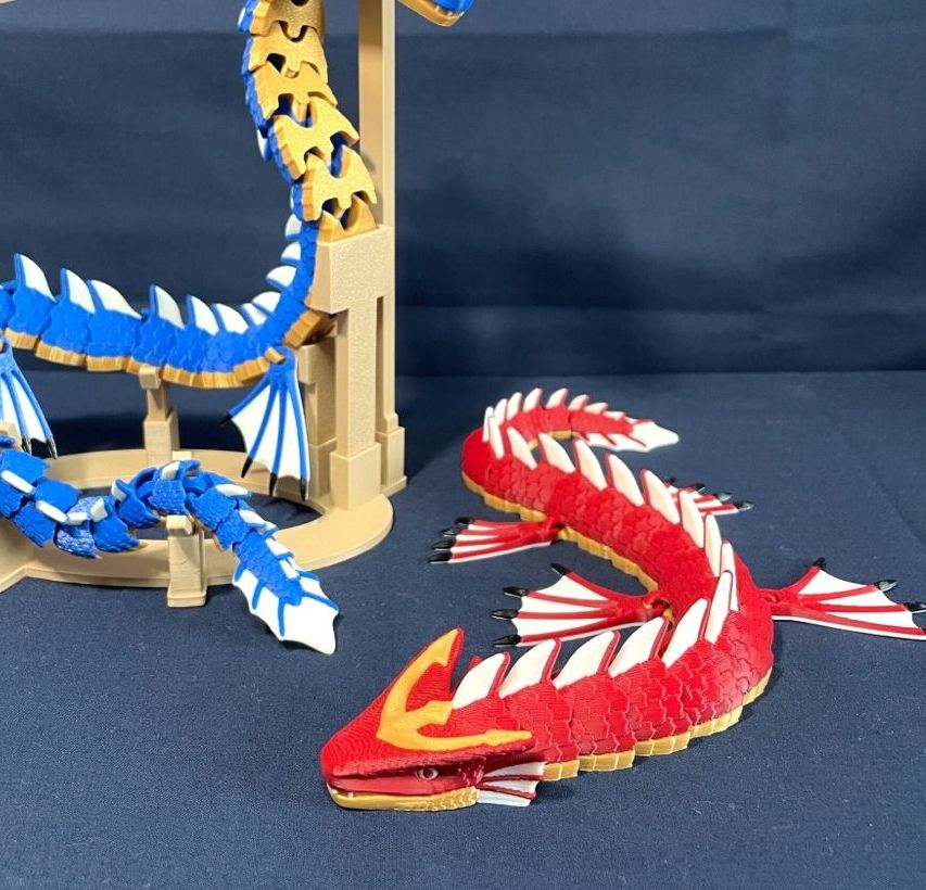 Eklemli Çapa Başlıklı Su Ejderhası (6-25 cm Boyut Seçenekli)