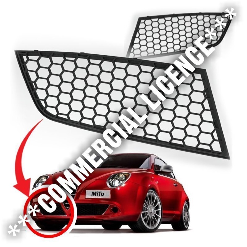 Alfa Romeo MiTo Tampon Alt Izgarası (Sağ/Sol)