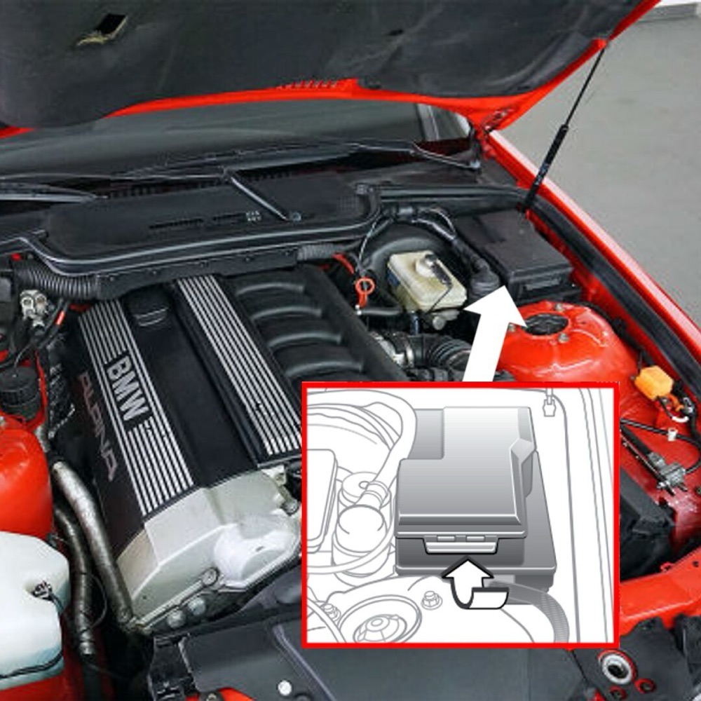 BMW E36 Sigorta/Röle Kutusu Kapağı görsel 2