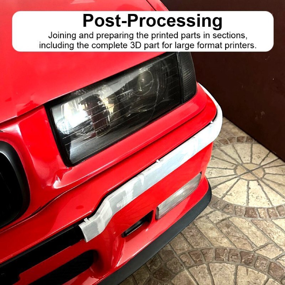 BMW E36 M Technik Ön Tampon Sol Moldür görsel 4