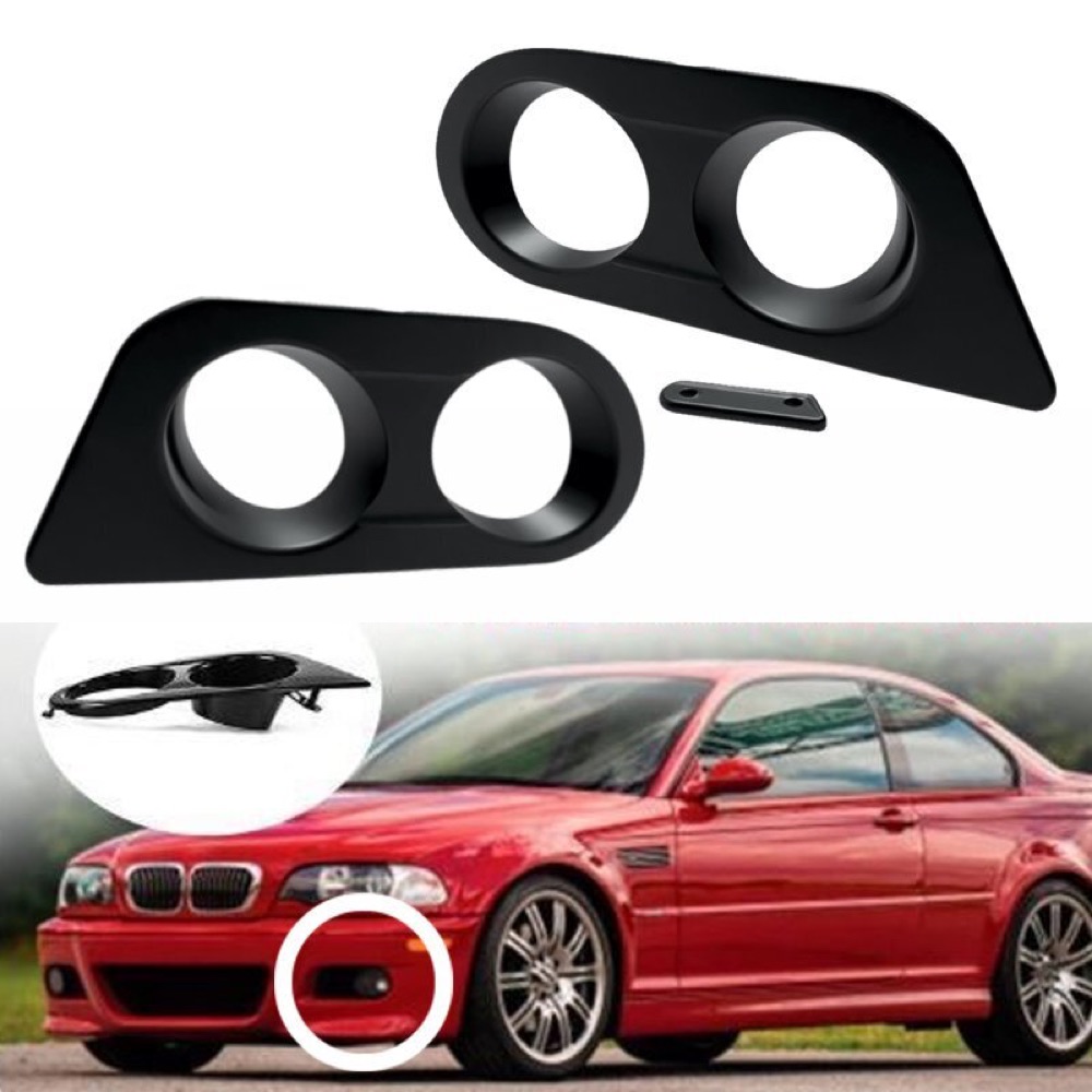 BMW E46 M3 Sis Farı Kapağı + Hava Kanalı Seti (Sağ/Sol)