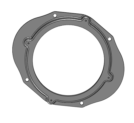 Mazda 3 Ön Kapı Hoparlör Adaptörü (16,5 cm) (Cults3D) görsel 2