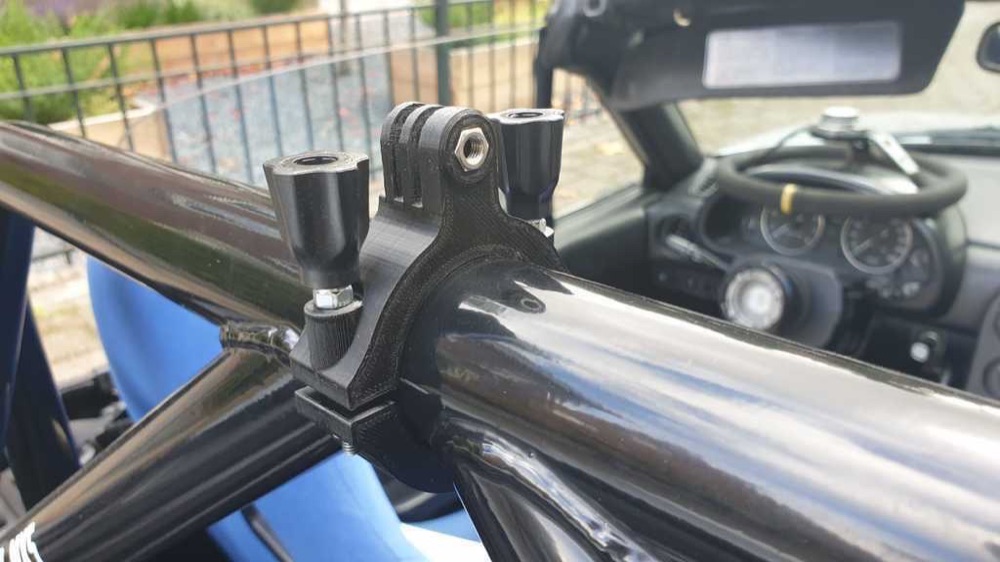 Mazda MX-5 Miata Rollbar GoPro Kamera Tutucu (Çapraz Bağlantı)