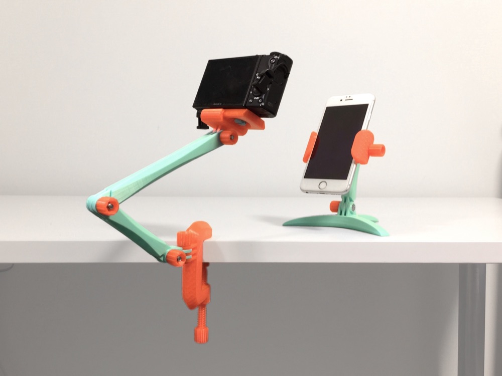 Modüler Telefon ve Kamera Bağlantı Sistemi (Masa Kıskaçlı)