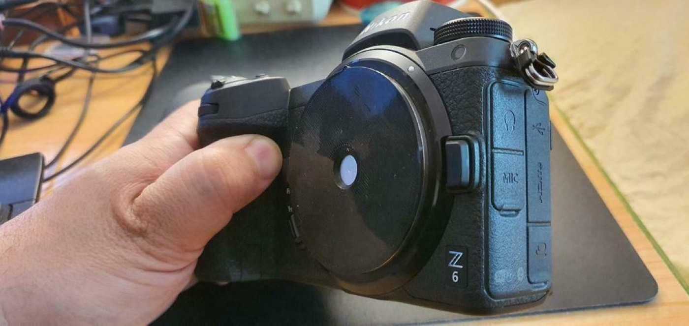 Nikon Z Gövdeler için İğne Deliği (Pinhole) Kapağı (Folyo Tutucu Halkalı)