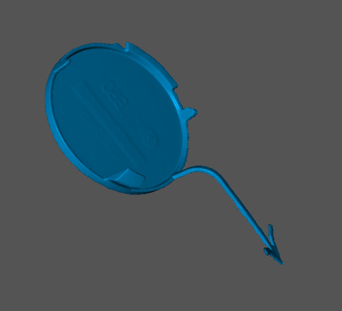 Renault Clio Symbol / Thalia Arka Tampon Çeki Demiri Kapağı (2009-2012) görsel 3