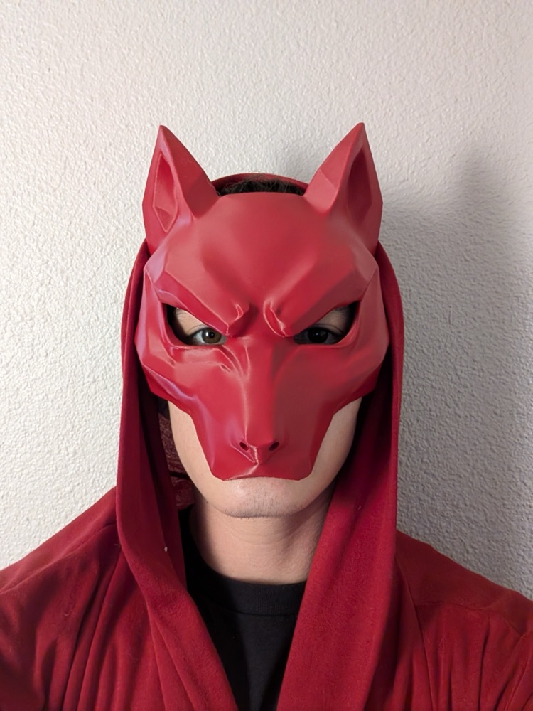 Kurt Maskesi — Açılı Hatlı Yırtıcı Cosplay ve Kostüm Maskesi (6-25 cm Boyut Seçenekli)