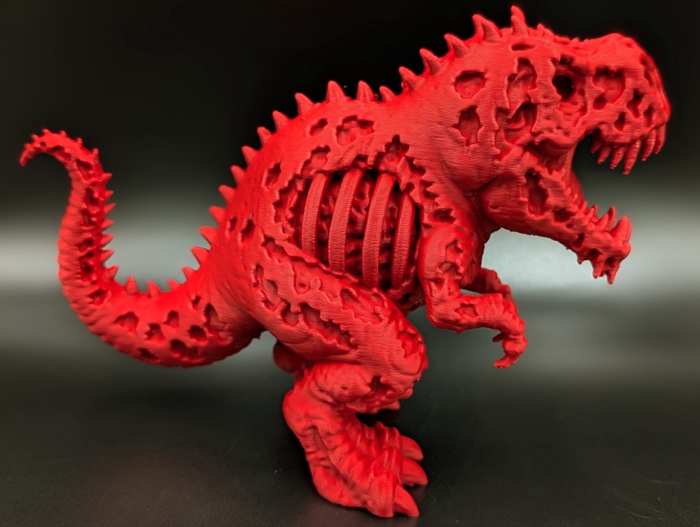 Zombi T-Rex Heykeli — Açık Kaburgalı Ölümsüz Dinozor Figürü (6-25 cm Boyut Seçenekli)