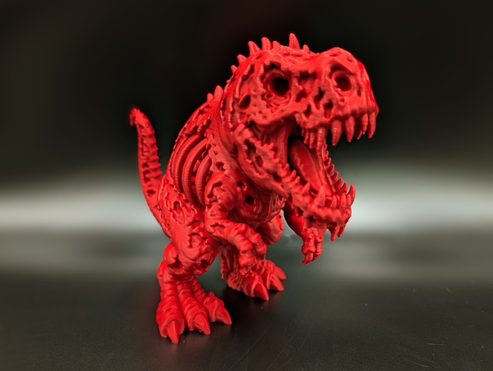 Zombi T-Rex Heykeli — Açık Kaburgalı Ölümsüz Dinozor Figürü (6-25 cm Boyut Seçenekli) görsel 2