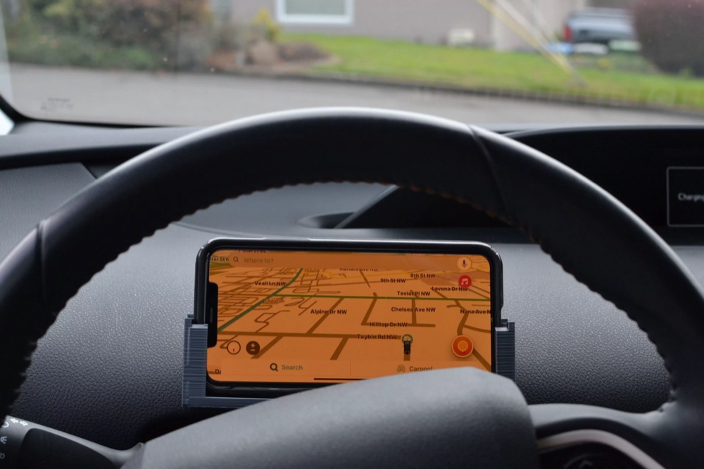 Toyota Prius Direksiyon Kolonu Telefon Tutucu (Yatay)