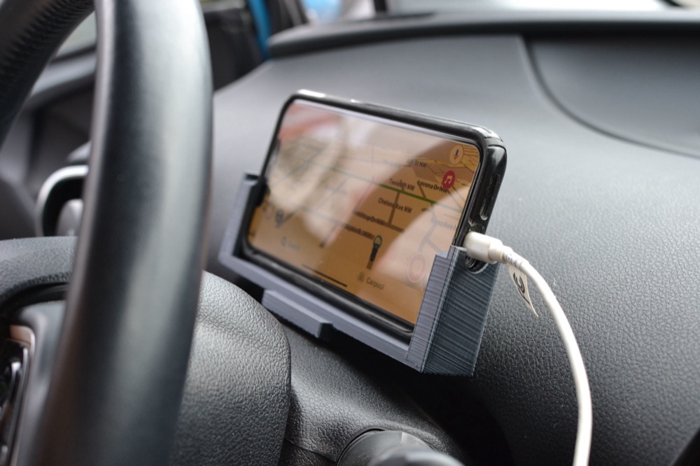 Toyota Prius Direksiyon Kolonu Telefon Tutucu (Yatay) görsel 2