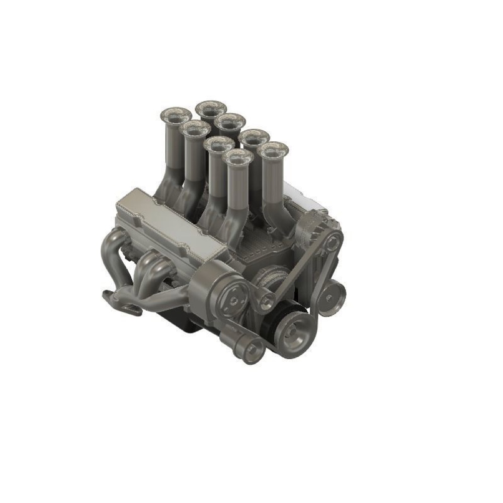 Chevy Small Block V8 Hilborn Emme Manifoldu görsel 3