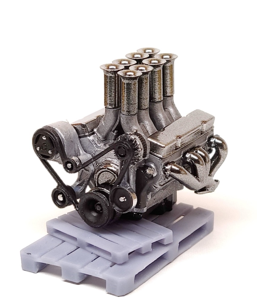Chevy Small Block V8 Hilborn Emme Manifoldu görsel 5