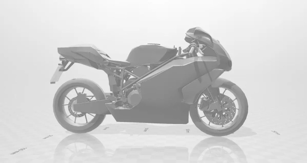Ducati 999R motosiklet gövde parçası