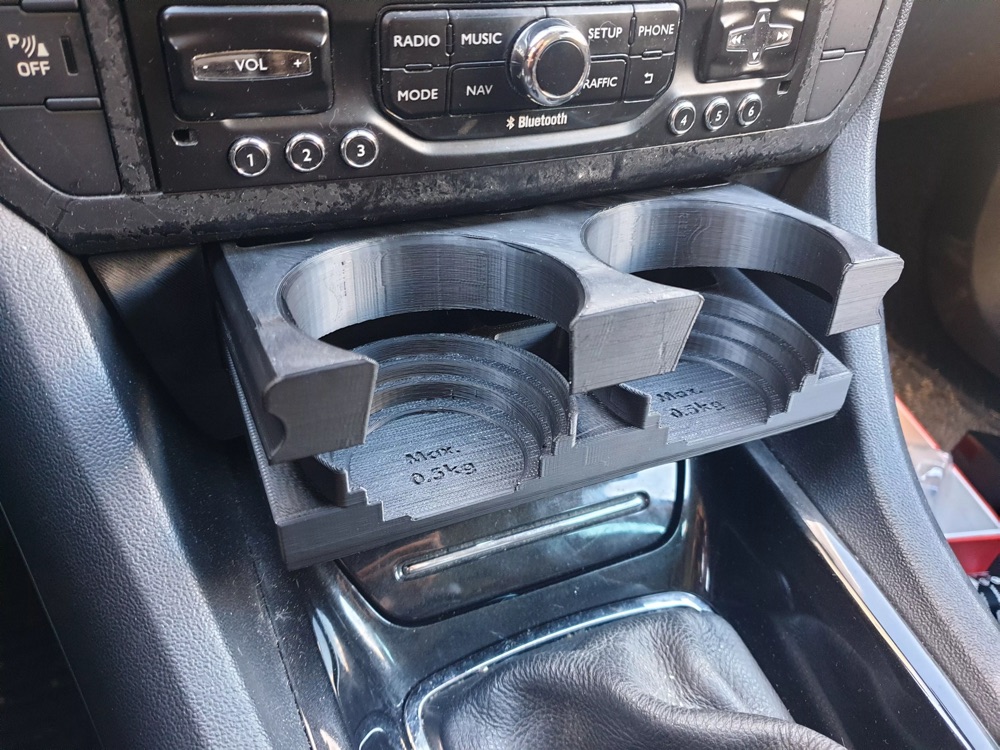 Citroën C5 X7 Katlanır (Kapaklı) Bardaklık