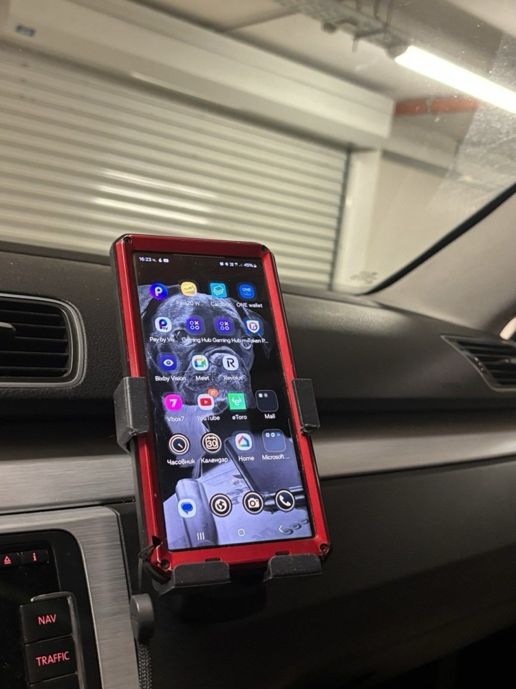 Volkswagen Passat B5 / B6 / B7 Fabrika Telefon Yuvası Büyük Ekran Aparatı görsel 2