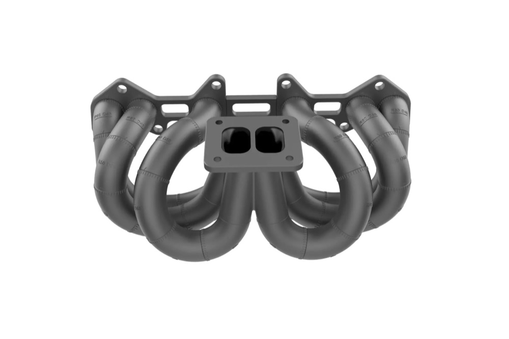 Toyota 1JZ-VVTi Eşit Uzunluk T4 Turbo Manifold Yerleşim Şablonu
