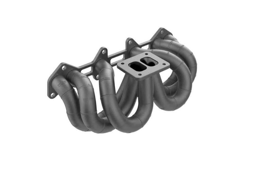 Toyota 1JZ-VVTi Eşit Uzunluk T4 Turbo Manifold Yerleşim Şablonu görsel 2