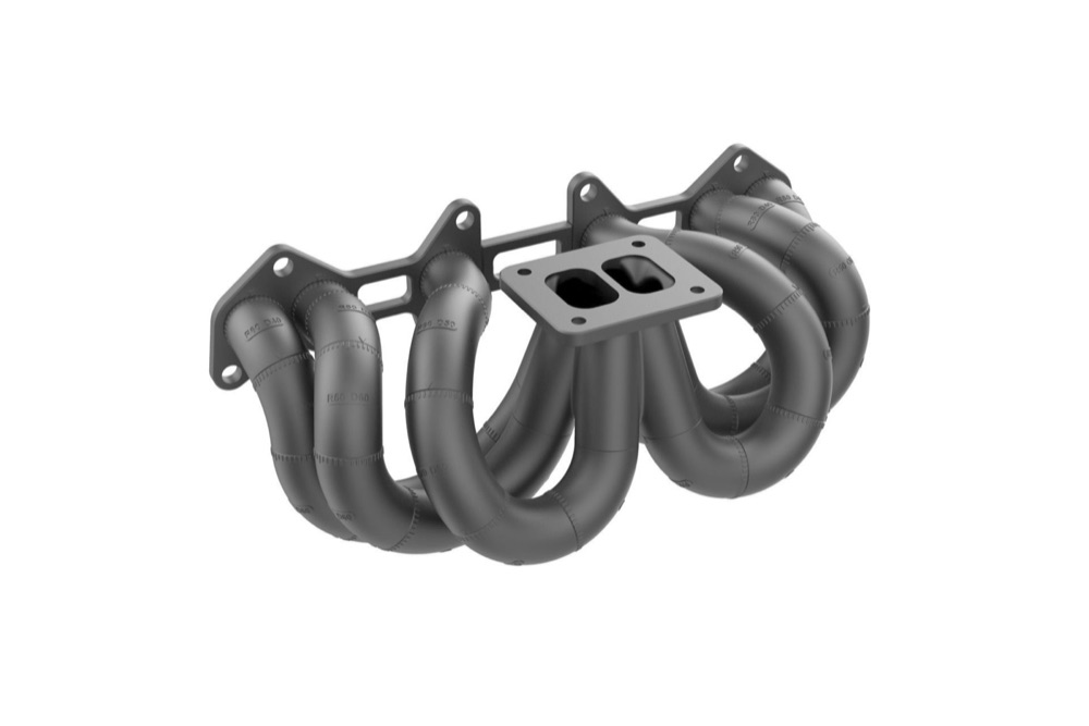 Toyota 1JZ-VVTi Eşit Uzunluk T4 Turbo Manifold Yerleşim Şablonu görsel 3