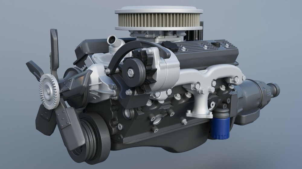 Chevrolet 350 Small Block V8 Motor görsel 2