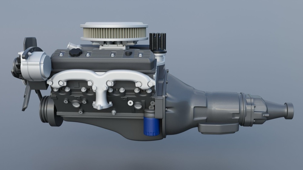 Chevrolet 350 Small Block V8 Motor görsel 3
