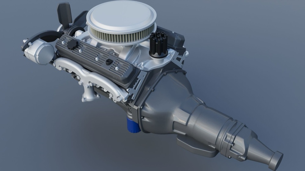Chevrolet 350 Small Block V8 Motor görsel 4
