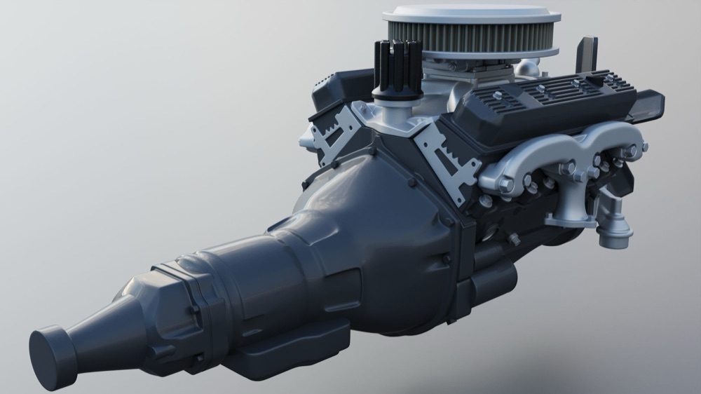 Chevrolet 350 Small Block V8 Motor görsel 5