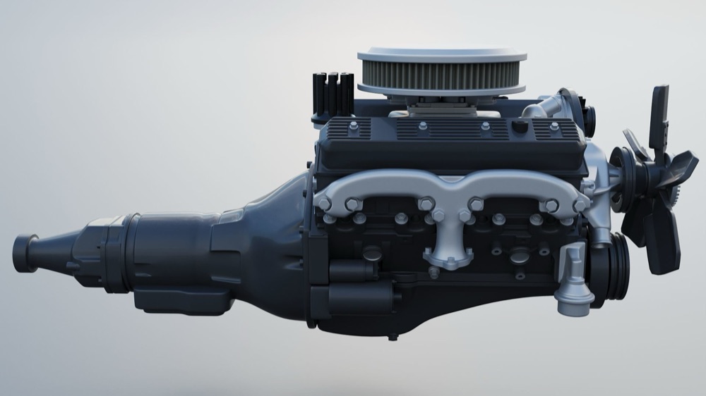 Chevrolet 350 Small Block V8 Motor görsel 6