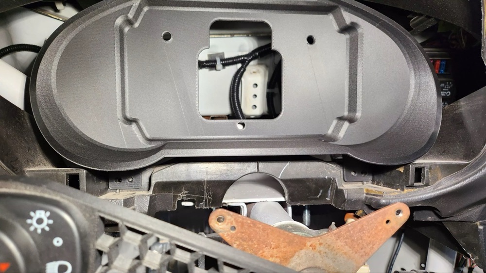 Subaru Haltech iC-7 Gösterge Montaj Braketi görsel 3