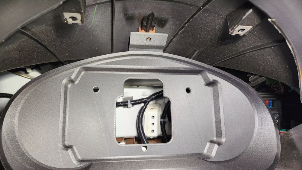 Subaru Haltech iC-7 Gösterge Montaj Braketi görsel 4