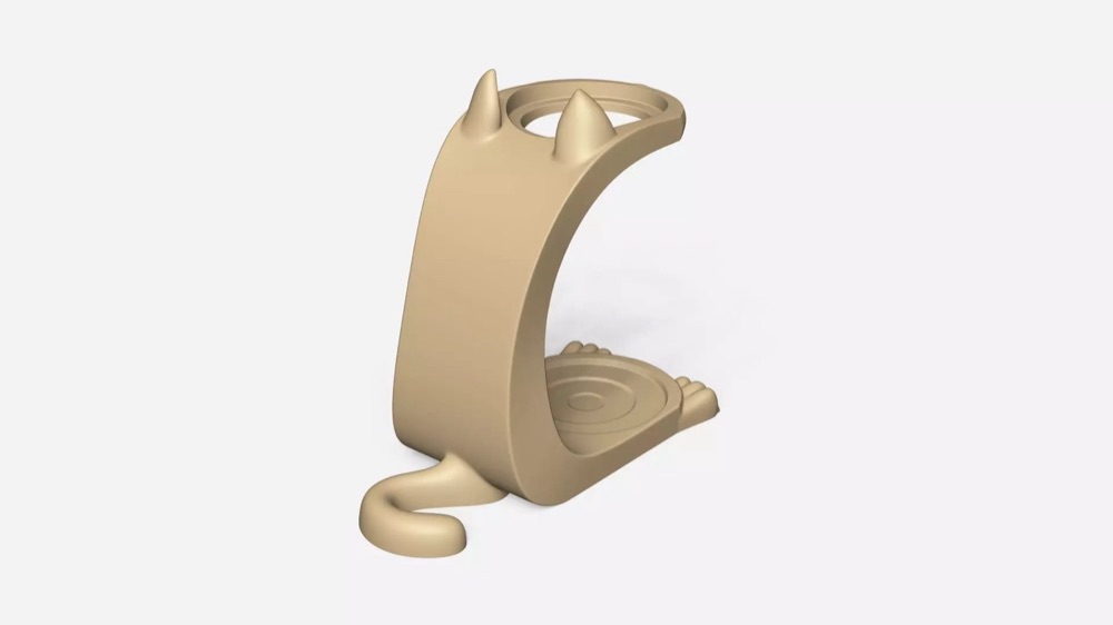 Kedi Figürlü Kahve Makinesi Filtre Desteği görsel 4